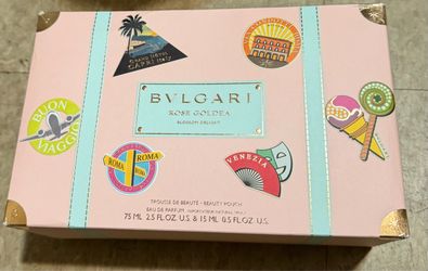 Bvlgari rose goldea designer women’s perfume travel set New!