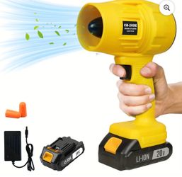 Electric-Cordless-Leaf-Blower - 20000RPM Handheld Leaf Blower - 1X2.0Ah Battery and Charger Included, Lightweight Leaf Blowers for Patio Cleaning Deep
