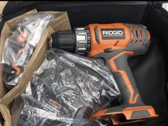 New Ridgid drill with battery and charger