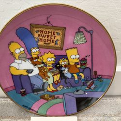 Franklin Mint Simpsons Plate