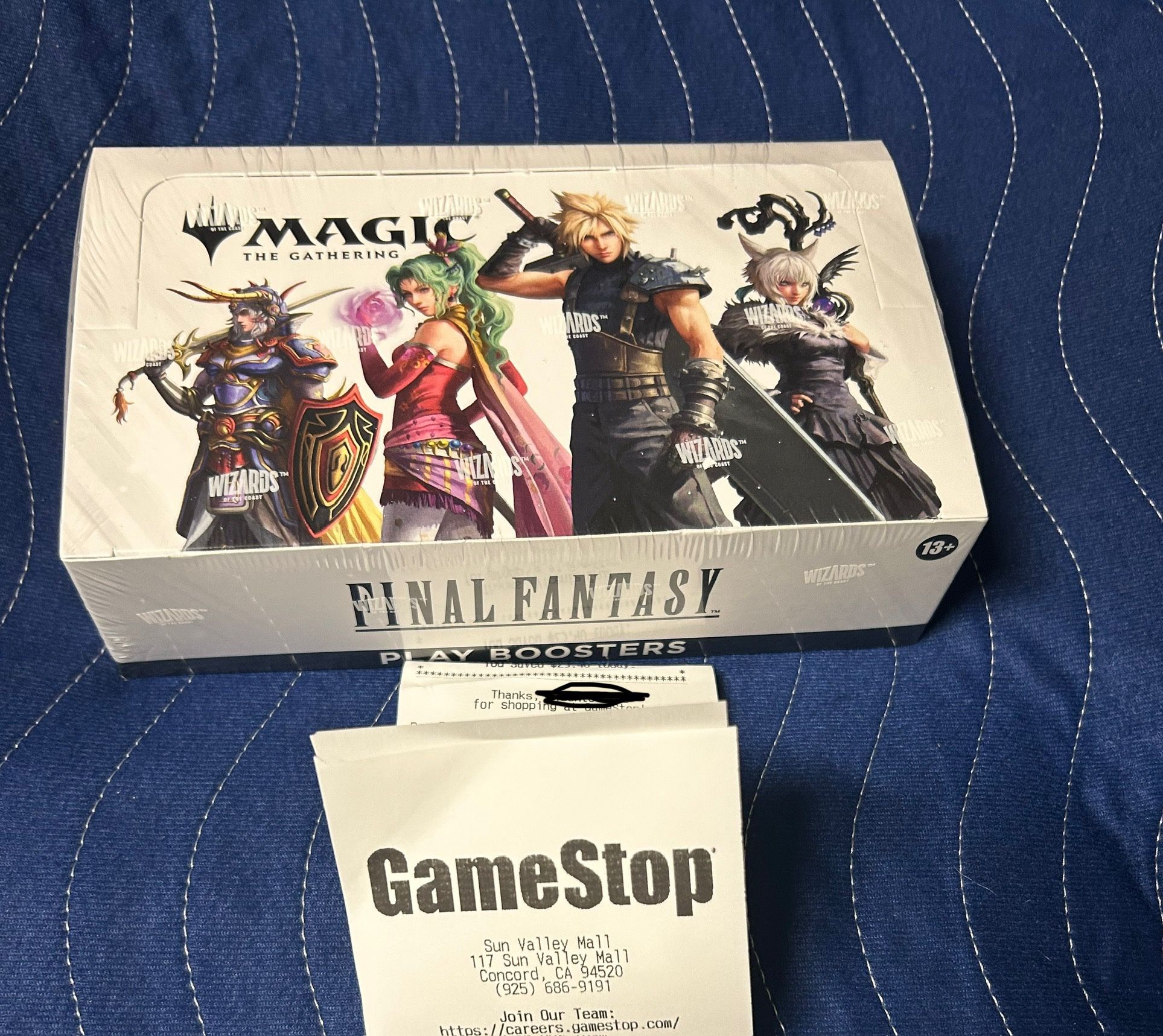 MTG Magic the Gathering Final Fantasy Play Booster Box Sealed IN HAND