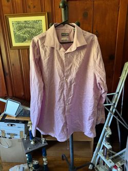 Michael Kors Airsoft Stretch Regular Fit Dress Shirt Size 18 34/35