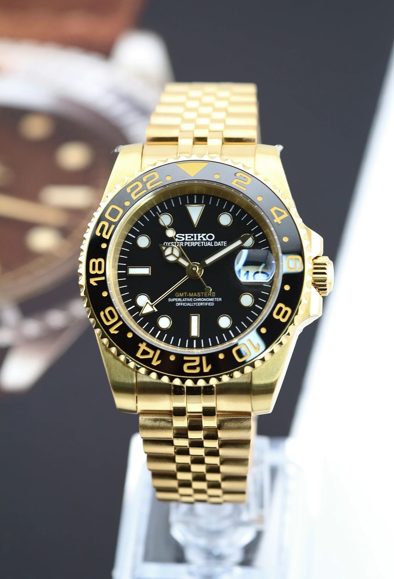 Seiko Mod: GMT Gold
