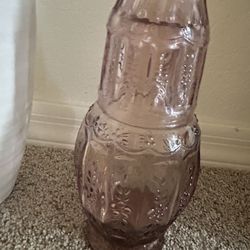 Pink Water Holder And Glass