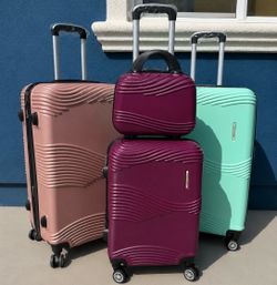 5-Piece Hard Shell Luggage Set – Spinner Wheels – Multiple Colors Available