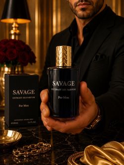 Savage Extrait de Parfum Spray for Men, Long Lasting, Regular Size 3.4 fl oz