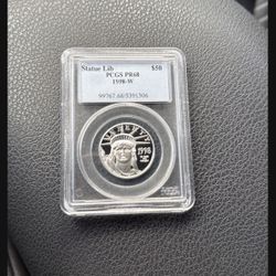 Statue Liberty Coin 1998 $50