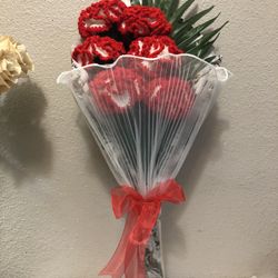 Crochet Carnations Bouquet #4