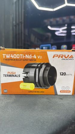 PRV Audio TW400Ti-Nd-4 V2 Super Tweeter Pair