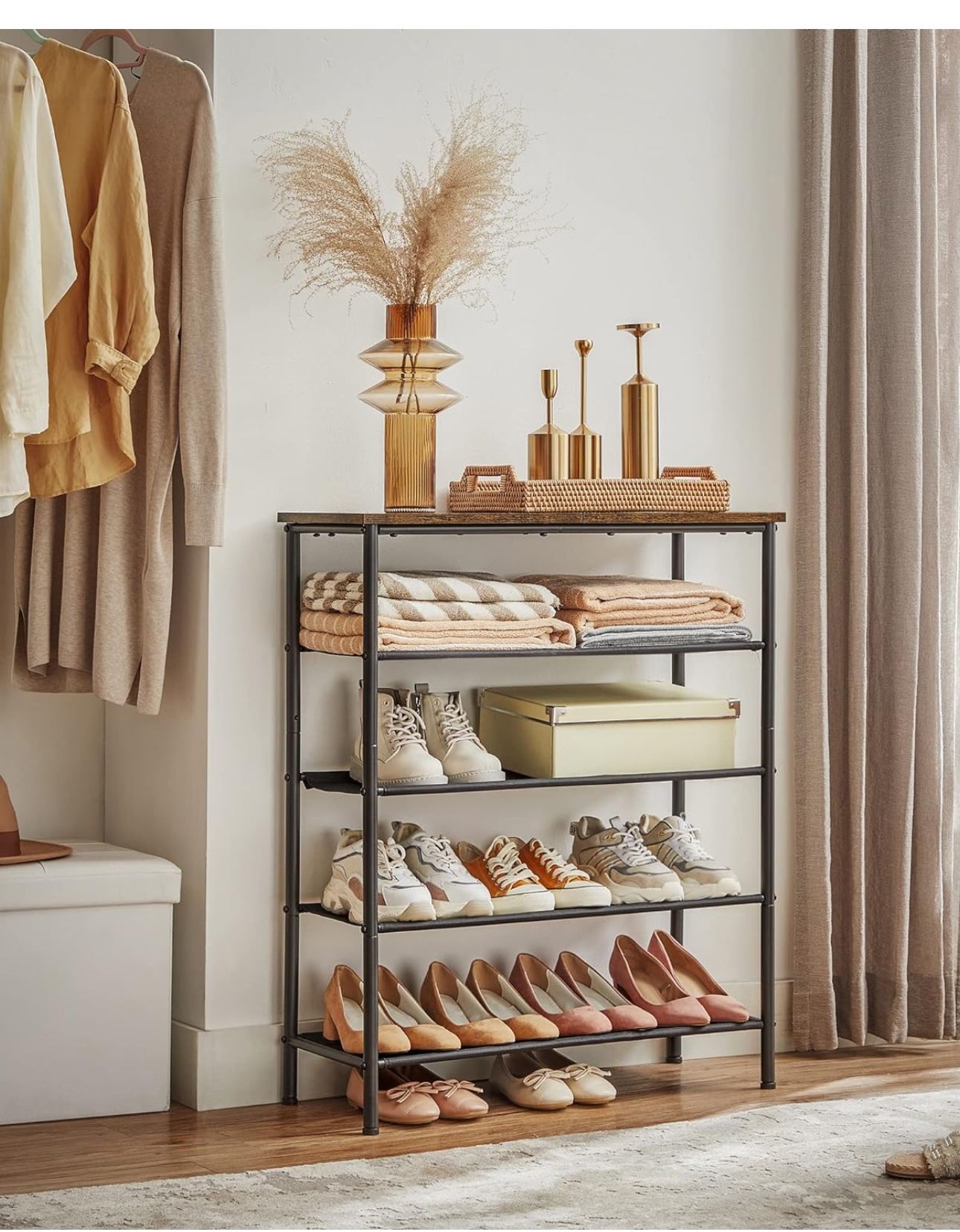 5 Tier Shoe Storage Rack For Storage