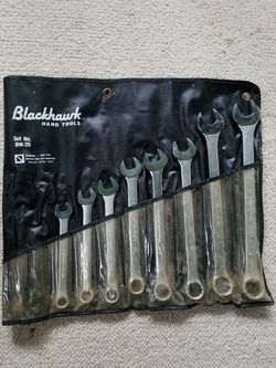 Blackhawk 8 piece combination wrench set.