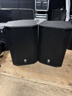 JBL PRX 415M speakers