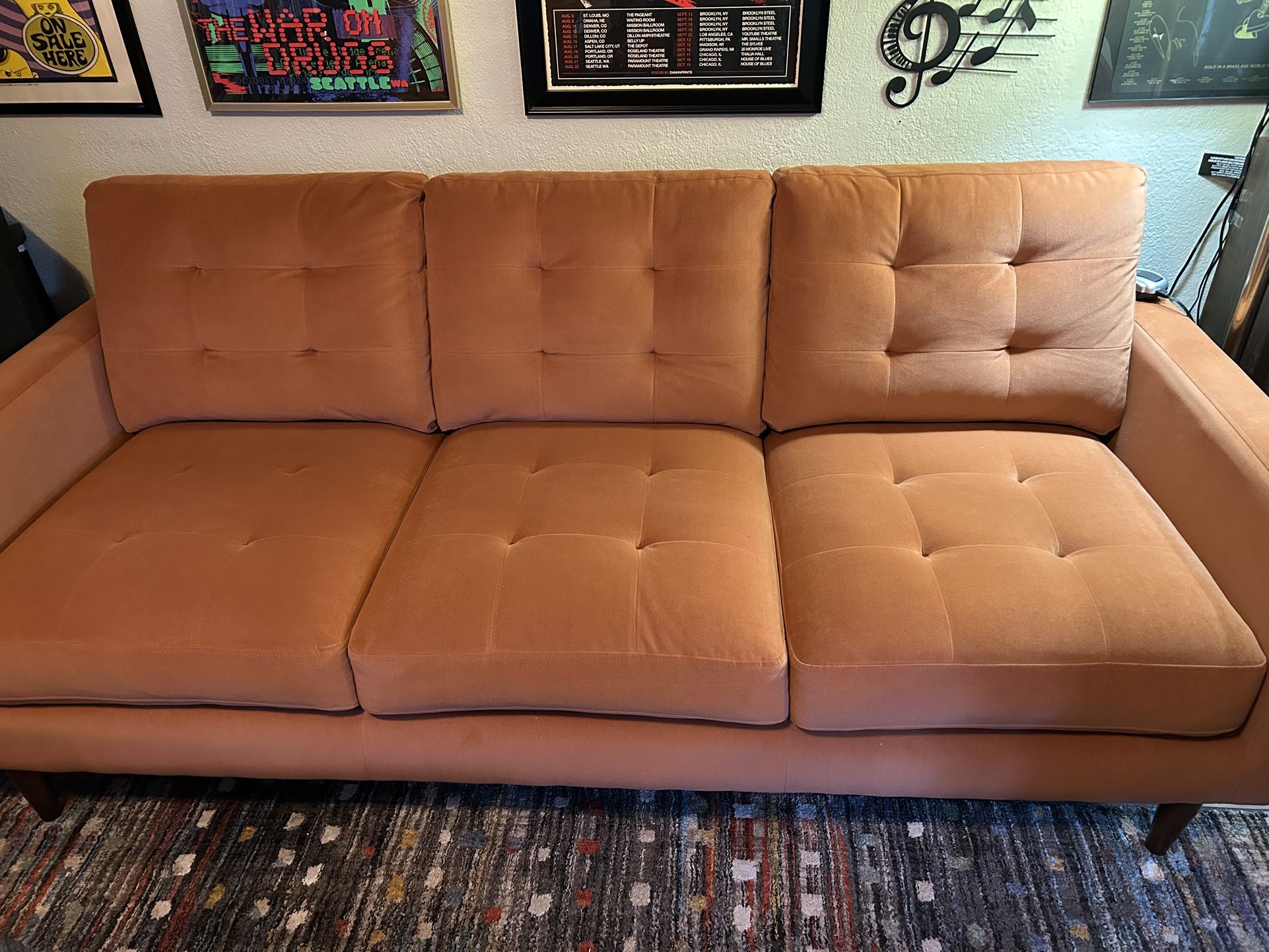 Cool Light Orange Couch