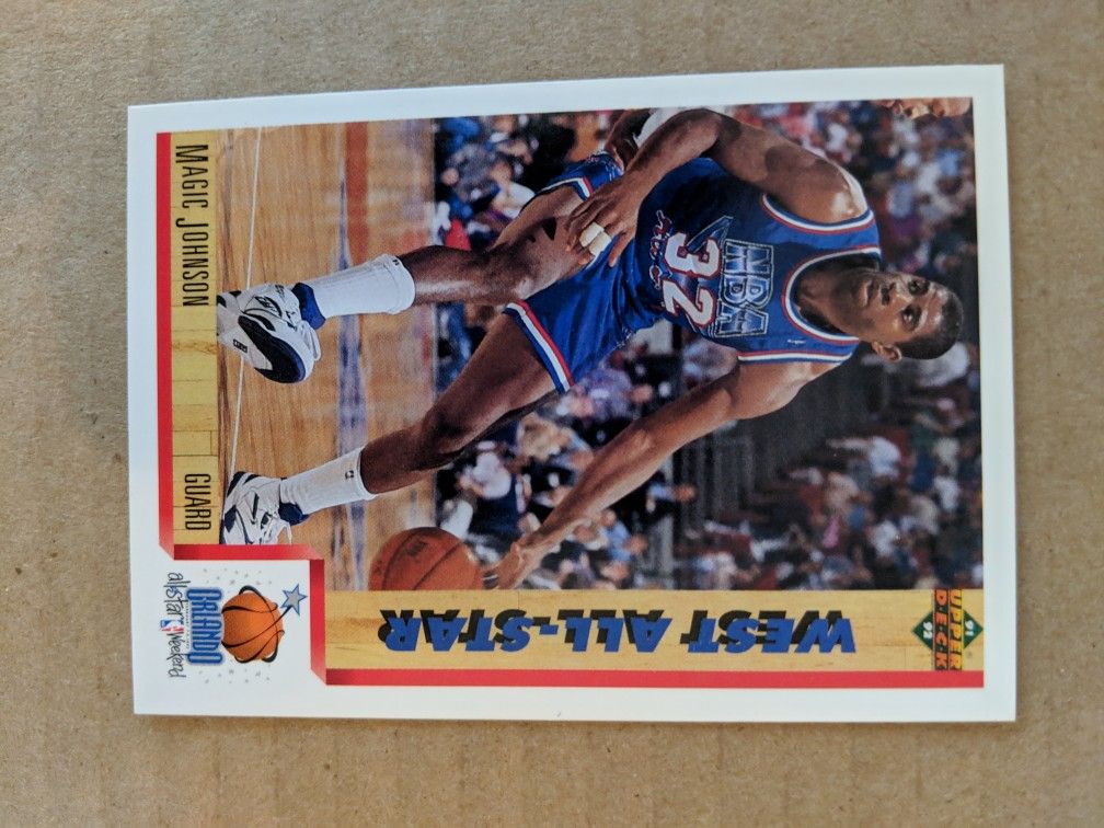 91-92 Upper Deck Magic Johnson card #464