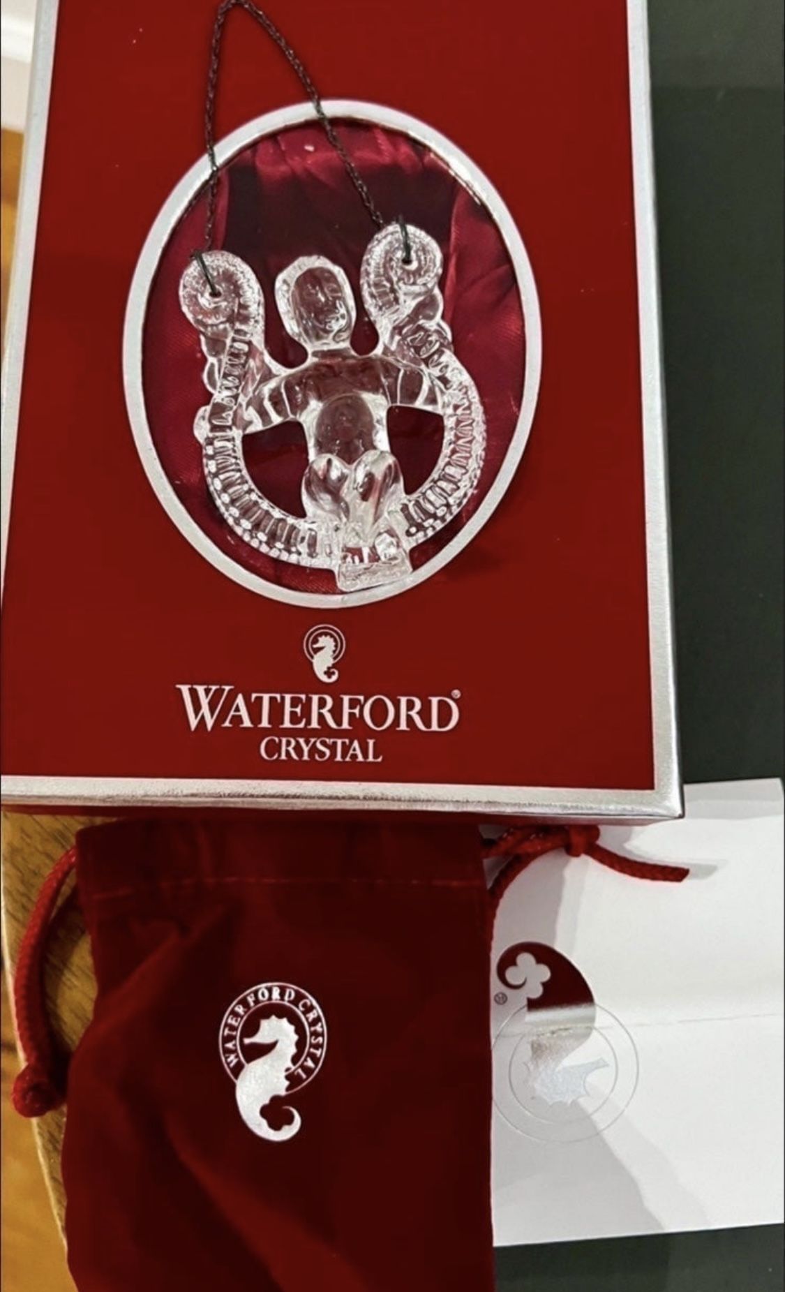 Beautiful 2005 Waterford Crystal Angel ornament Made in Ireland Comes in original box Approx 3” tall