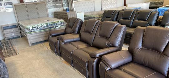 New set sofa 3 pc brown color free delivery 🚚