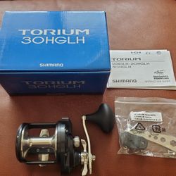 New Shimano Torium 30HGLH Fishing Reel Left Hand