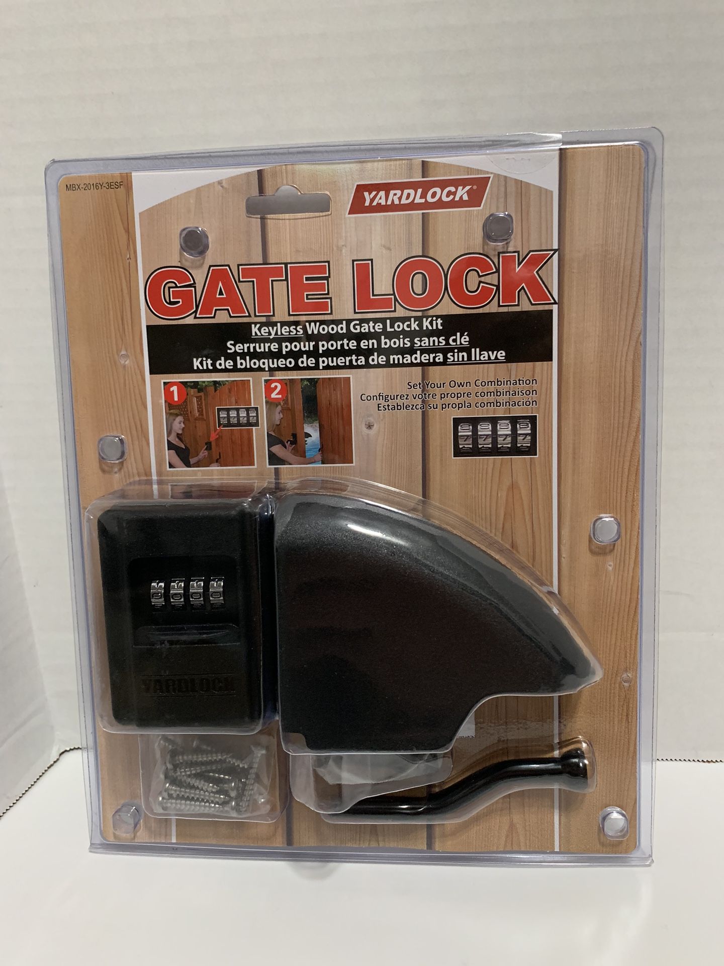 Yardlock Keyless Gate Lock Kit For Wood And Vinyl Gates