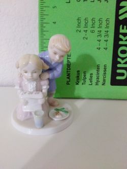 Collectible Vintage Boy And Girl Figurine  Russ Bottle And Company 