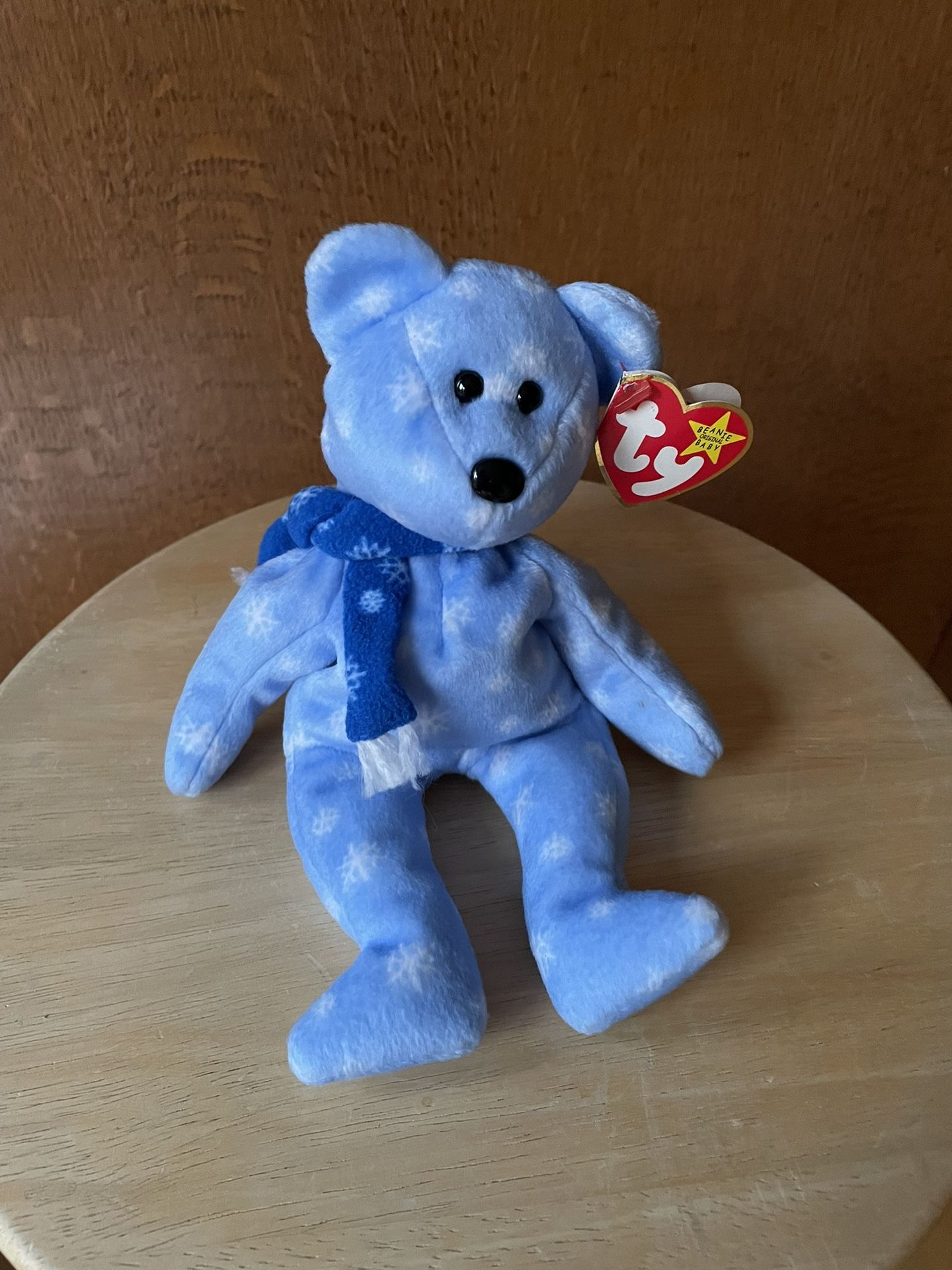 TY Beanie Babies Holiday Teddy Bear Blue 1999 With Tag In Case