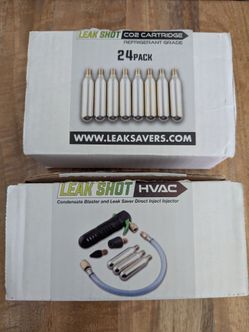 Leak shot condensate blaster and leak saver injector