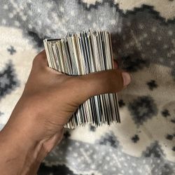 big stack of baseball cards