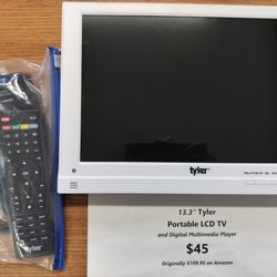 13.3" Tyler Portable LCD TV & Multimedia Player