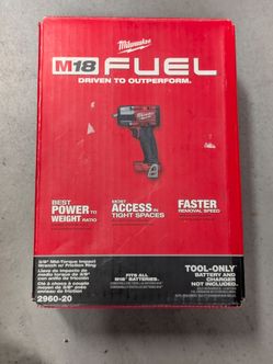 Milwaukee M18 FUEL Gen 2 18V Lithium-Ion 3/8" Mid Torque Brushless Impact Wrench.