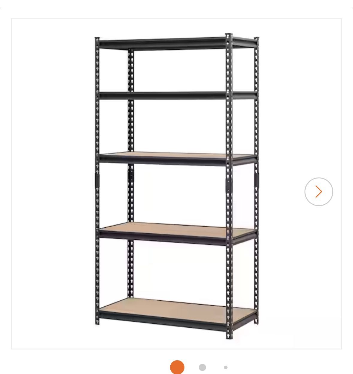 NEW IN BOX Muscle Rack 5-Shelf Heavy Duty Adjustable Metal Garage Storage Shelving Unit in Black (36 in. W x 72 in. H x 18 in. D)