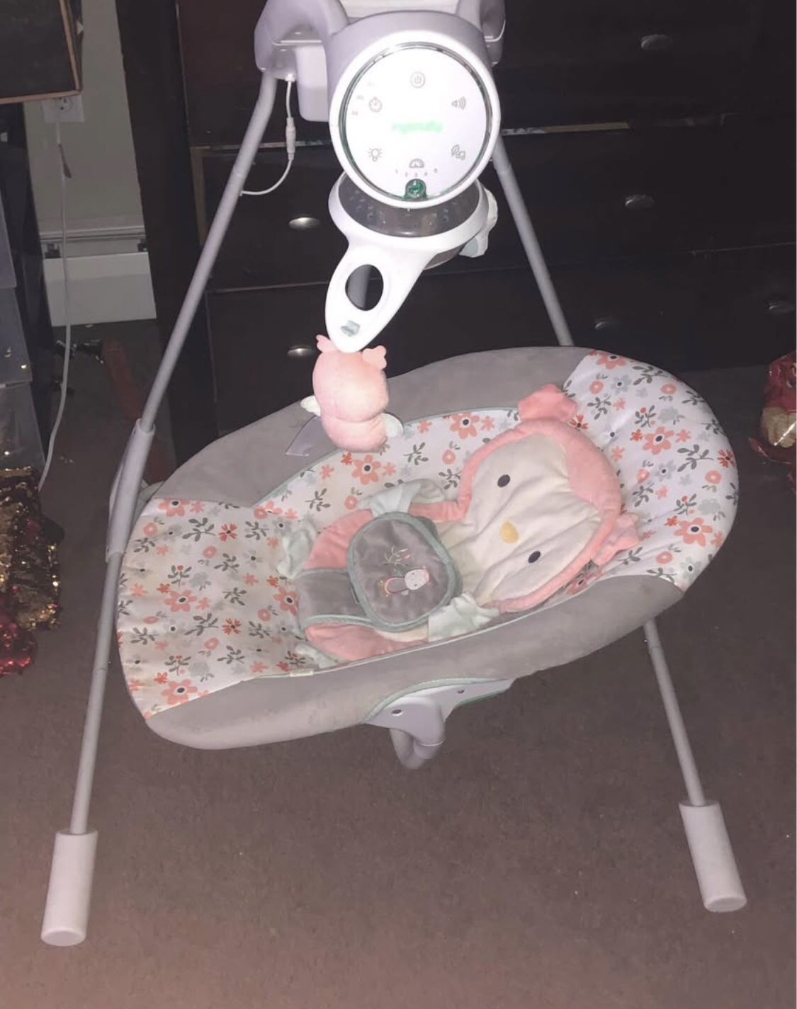 ✨ Ingenuity “Nally the Owl” Baby Swing – Gently Used, Great Condition ✨