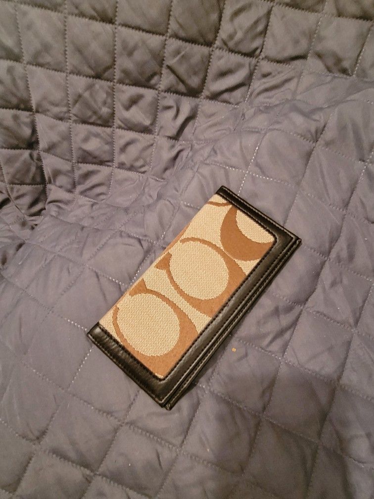 Coach Check Book For Your Purse, Handbag, Shoulder Bag, Wallet