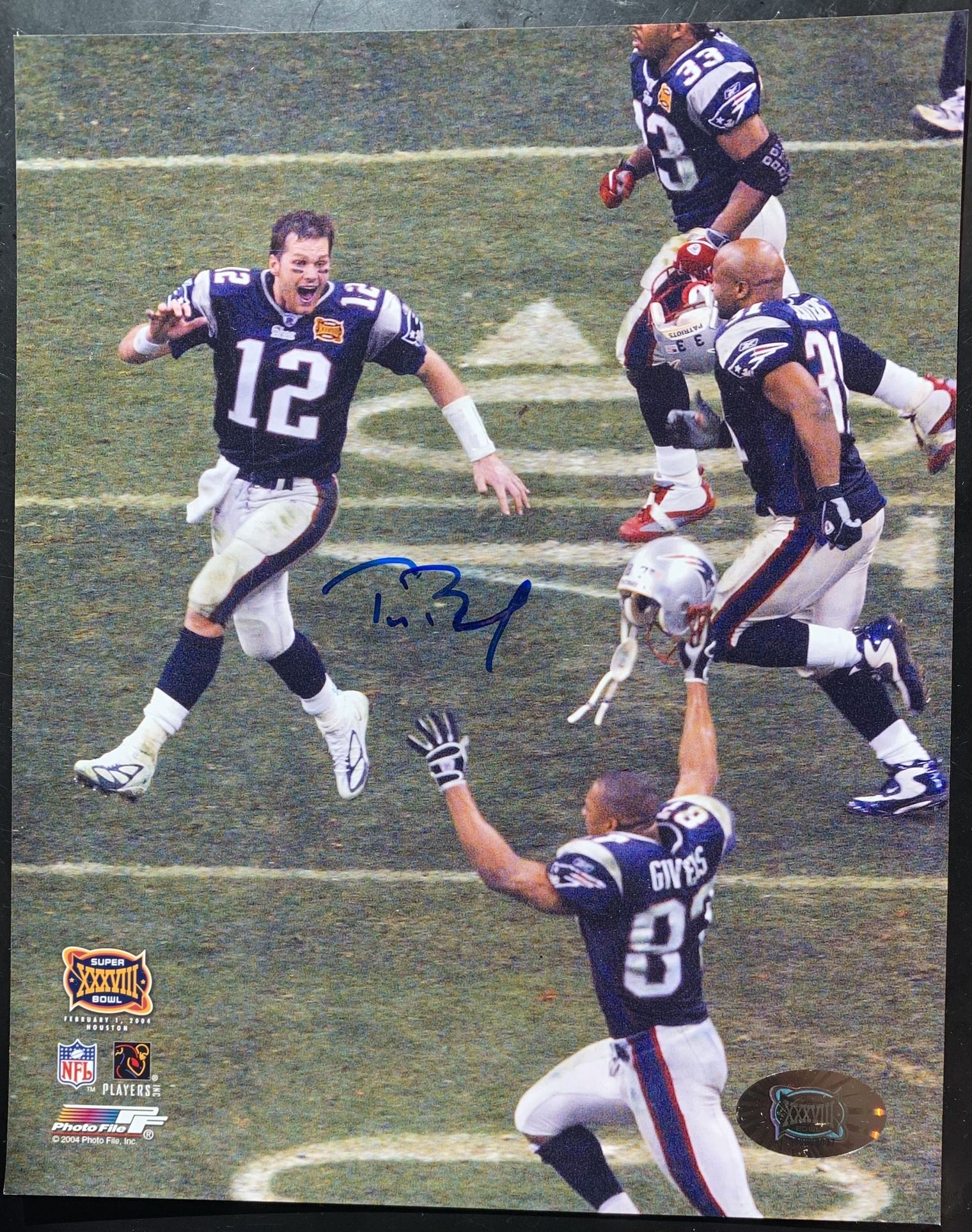 Autographed photo by Tom Brady