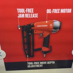 CRAFTSMAN 2-1/2-IN 16- GAUGE STRAIGHT FINISH NAILER… OPEN BOX