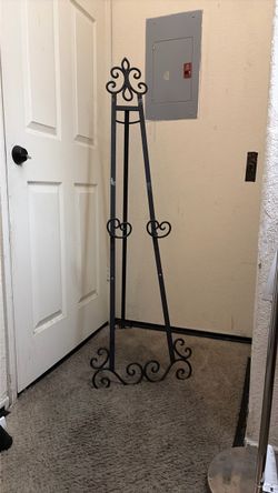 Metal Floor Easel Tall Stand for Decorative Display Art Holder Sign Display