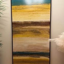 Huge 73×37” Abstract Canvas Wall Art – Oversized Modern Statement Piece | Priced to Sell