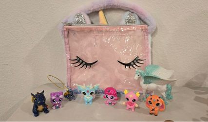 Magical Unicorn Bag & Fantasy Creatures Toy Lot – Schleich & Magic Mixies Set