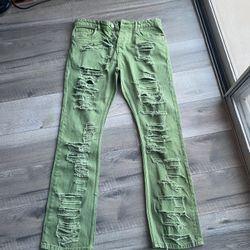Offers? Boohooman Green Jeans size 34 in Men's New With Tag. 