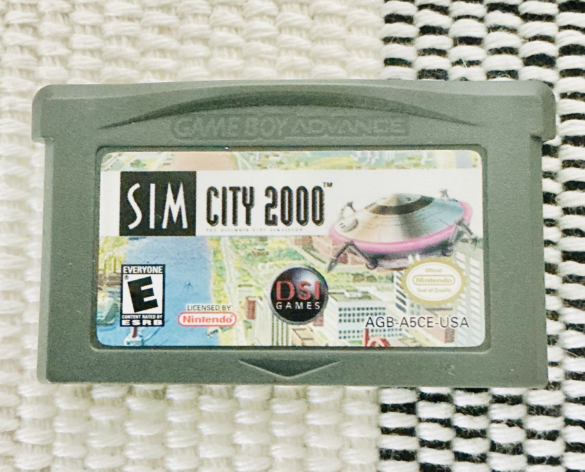 Sim City 2000 Nintendo GameBoy Advance GBA Cartridge