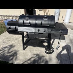 Oklahoma joe’s longhorn black liquid propane & charcoal combo grill