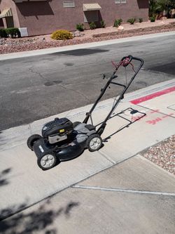 Vintage "Old School" , Used Craftsman 21" inch gas mower.  EZ-WALK BEHIND.  Rear Power Drive