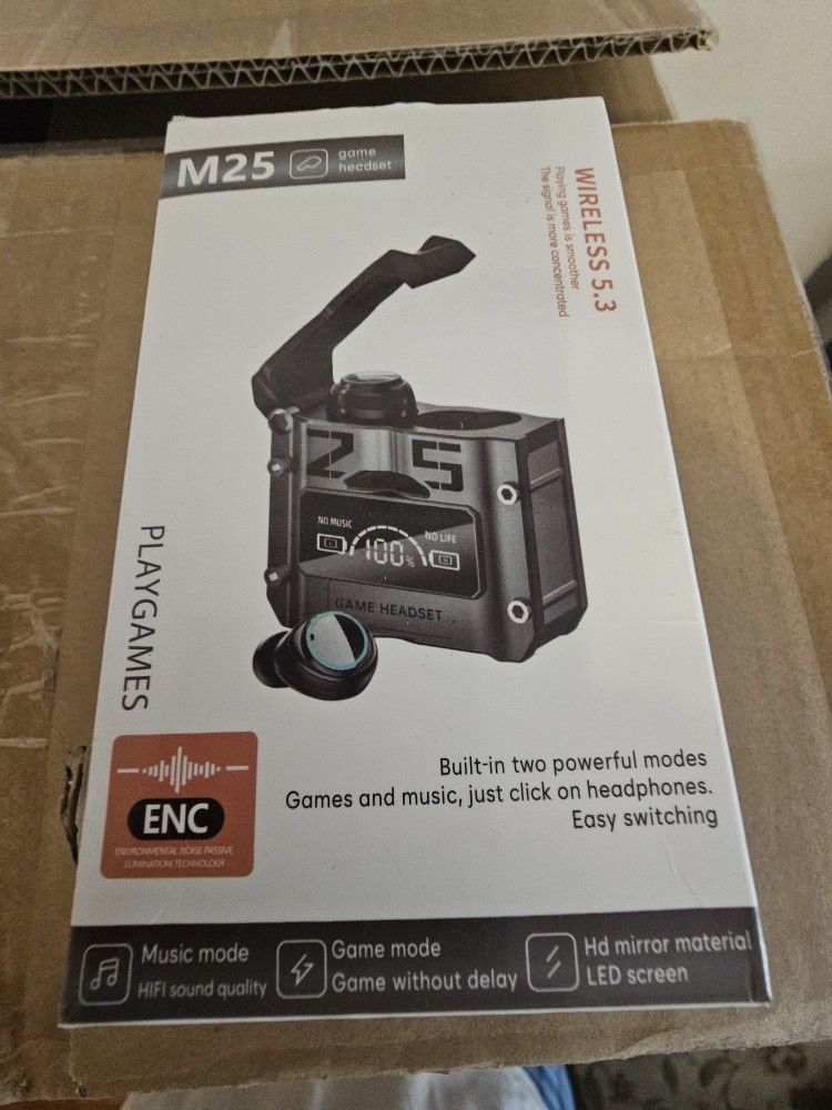 New bluetooth earbuds Digital display self charging