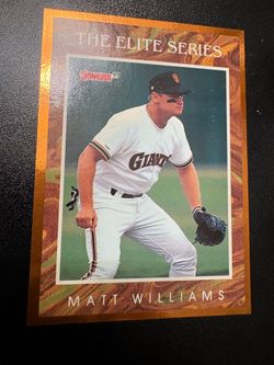 1991 Donruss Elite Matt Williams Great Condition Baseball Card