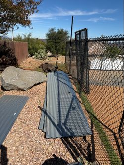 Corrugated metal roofing 12’x 2’ qty 5