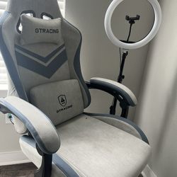 Gaming chair And Ring Light For Sale