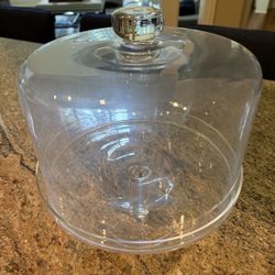 Barski Crystal 11” Cake Plate w/ Dome – Pedestal Covered Stand – Made in Poland