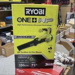 RYOBI Jet Fan Leaf Blower  4.0 Ah Battery and Charger