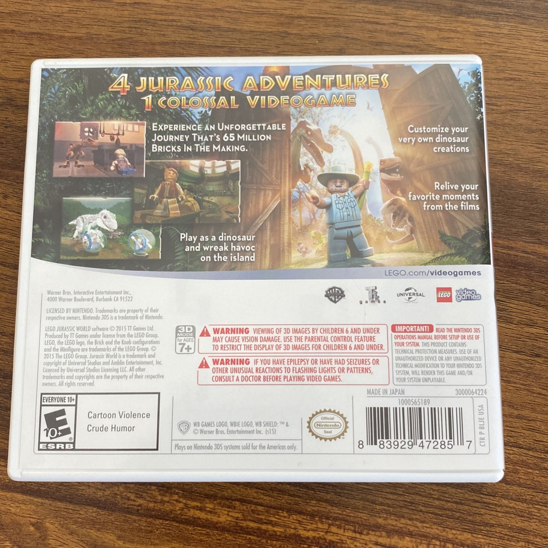 Jurassic World LEGO Nintendo 3DS