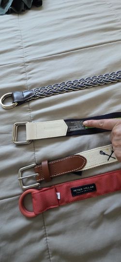 Premium Golf Belt Lot – Peter Millar & Polo Ralph Lauren – Size 36