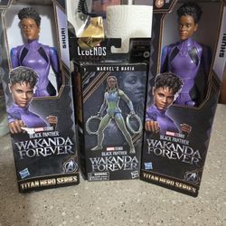 Wakanda, Black Panter, 3 Dolls  Included