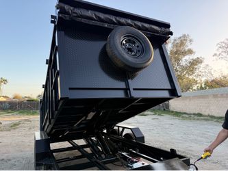 New 14ft Long HEAVY DUTY SCISSOR LIFT Hydraulic Dump Trailer Fully Loaded 💪🏻